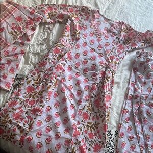 Floral Pink and White Women's Dress